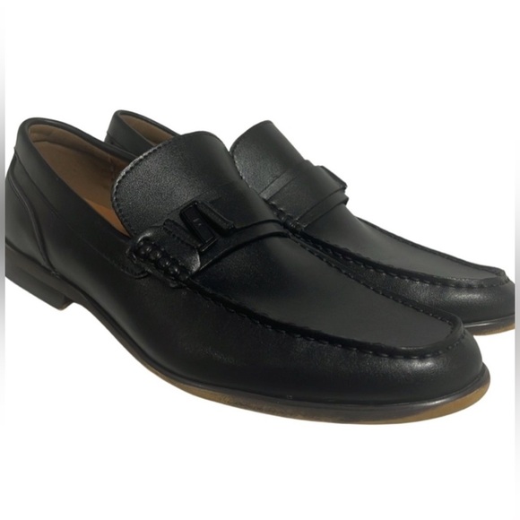Kenneth Cole Reaction Callum 2.0 Belt Loafer Black Mens size 13 soft leather - Picture 1 of 16